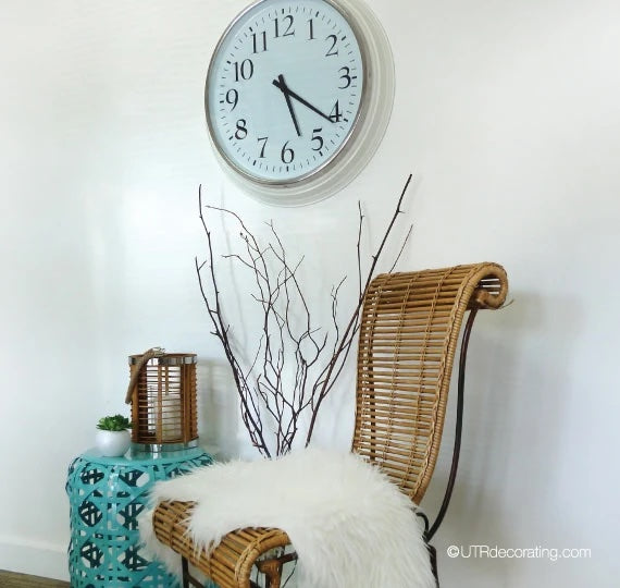 How to hang a heavy clock